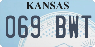 KS license plate 069BWT