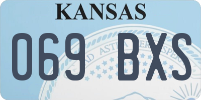 KS license plate 069BXS