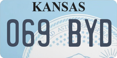 KS license plate 069BYD