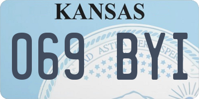 KS license plate 069BYI