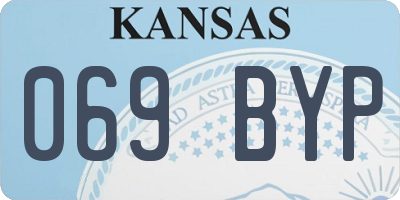 KS license plate 069BYP