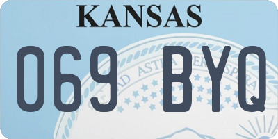 KS license plate 069BYQ