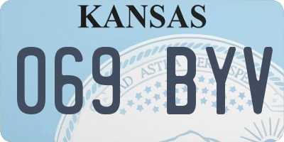 KS license plate 069BYV