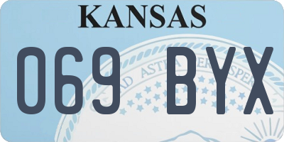 KS license plate 069BYX