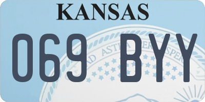 KS license plate 069BYY