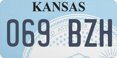 KS license plate 069BZH