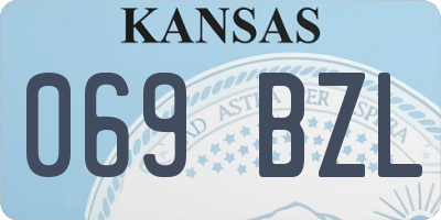 KS license plate 069BZL