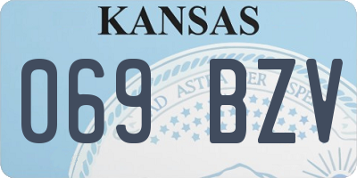 KS license plate 069BZV