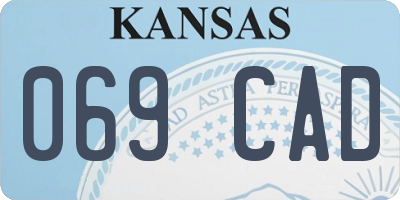 KS license plate 069CAD