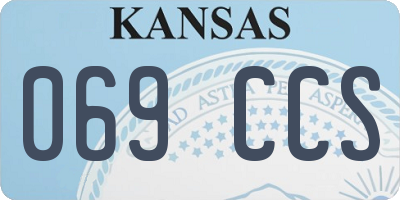 KS license plate 069CCS