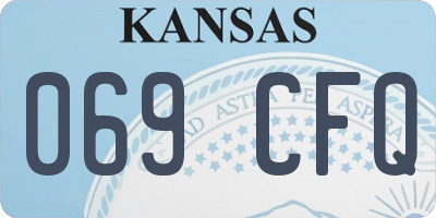 KS license plate 069CFQ