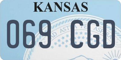 KS license plate 069CGD