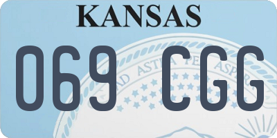 KS license plate 069CGG