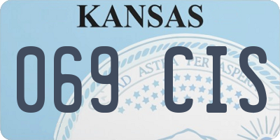 KS license plate 069CIS