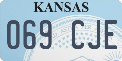 KS license plate 069CJE