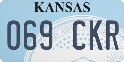 KS license plate 069CKR