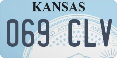KS license plate 069CLV