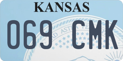 KS license plate 069CMK