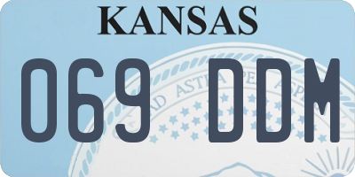 KS license plate 069DDM