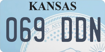 KS license plate 069DDN