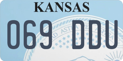 KS license plate 069DDU