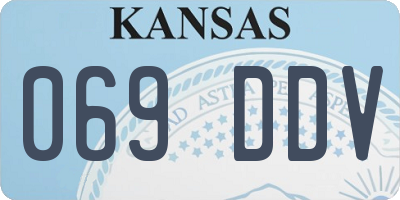 KS license plate 069DDV