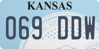 KS license plate 069DDW