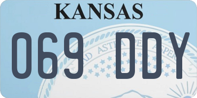 KS license plate 069DDY