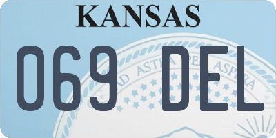 KS license plate 069DEL