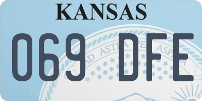 KS license plate 069DFE