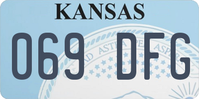 KS license plate 069DFG