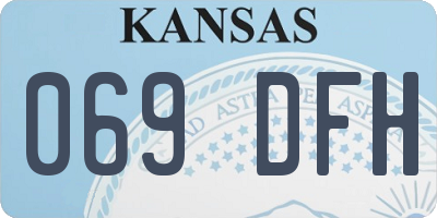 KS license plate 069DFH
