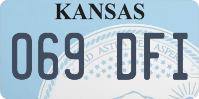 KS license plate 069DFI