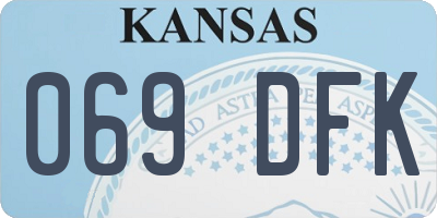 KS license plate 069DFK