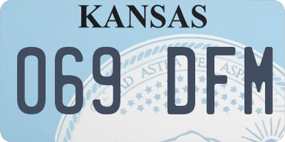 KS license plate 069DFM