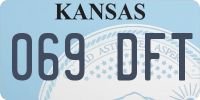 KS license plate 069DFT