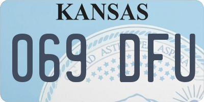 KS license plate 069DFU