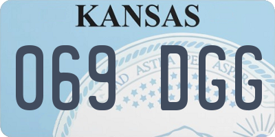 KS license plate 069DGG