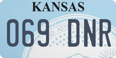 KS license plate 069DNR