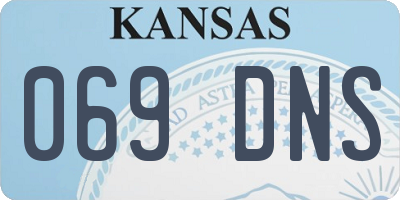 KS license plate 069DNS