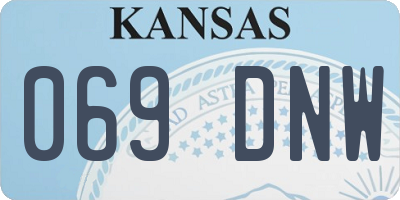 KS license plate 069DNW