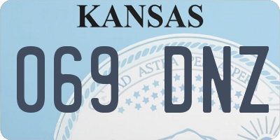 KS license plate 069DNZ