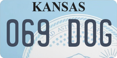 KS license plate 069DOG