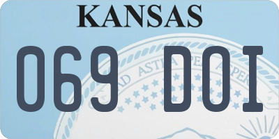 KS license plate 069DOI