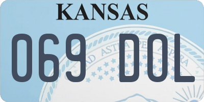 KS license plate 069DOL