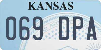 KS license plate 069DPA