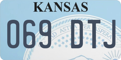 KS license plate 069DTJ