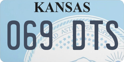 KS license plate 069DTS