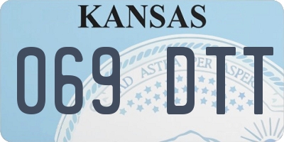 KS license plate 069DTT