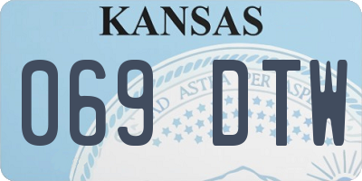 KS license plate 069DTW